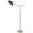 66'' Brass Swing Arm Floor Lamp
