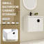 Armoire de salle de bain avec lavabo en céramique et design contemporain - portes de fermeture en douceur chic pour salle de bain de 24 pouces, petite-1949361269-1949361268