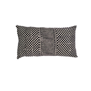 Samburu Charcoal Lumbar Pillow Cover