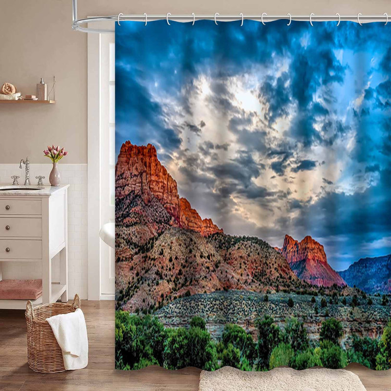 Parc national du sud-ouest des États-Unis, Utah, ciel bleu, nuages, Colorado, avec 12 crochets, L 72 po x l 72 po