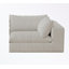 Corduroy Fabric loveseat with soft cushion and ottoman-1971553640