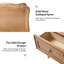Table de bout traditionnelle à 2 tiroirs avec station de chargement et d'assemblage simple Lundgren-1091361112