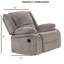 Fauteuil inclinable manuel de style transitionnel