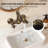 Two-Handle Bathroom Sink Faucet, Wall-Mounted Bathroom Faucet