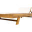 Ensemble de méridienne de salon, espace disponible d'un côté, bois d'acacia avec coussins de salon résistants à l'eau (épaisseur de 2 pouces) - version assortie disponible-205314374
