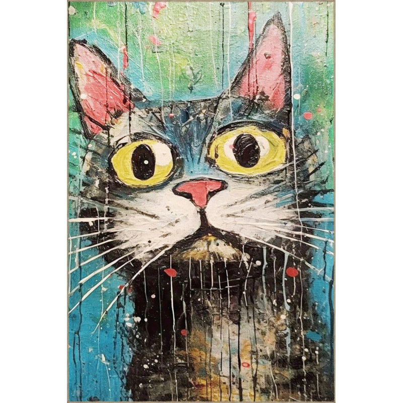Tapis décoratif moderne multicolore à motif d'oiseau calao abstrait et surréel, Rectangle 2 pi 4 po x 4 pi