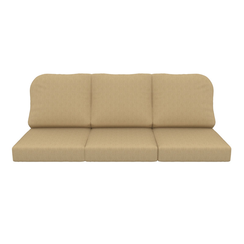Outdoor Sunbrella® 3 Seater Sofa Cushions, Canvas Heather Beige Sunbrella® Canvas