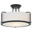 Plafonnier semi-encastré 3 lumières 17,5 po Dabira-670820140