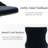 Modern Upholstered Black Swivel Velvet Bar Stools (Set of 4)-959676543-968169769