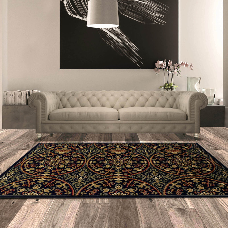 Tapis bleu nuit Dodington, Rectangle 4 pi x 6 pi