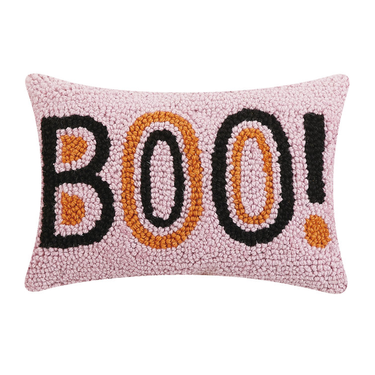 Halloween Pillow Cover Halloween BOO Pillow Pink Halloween 