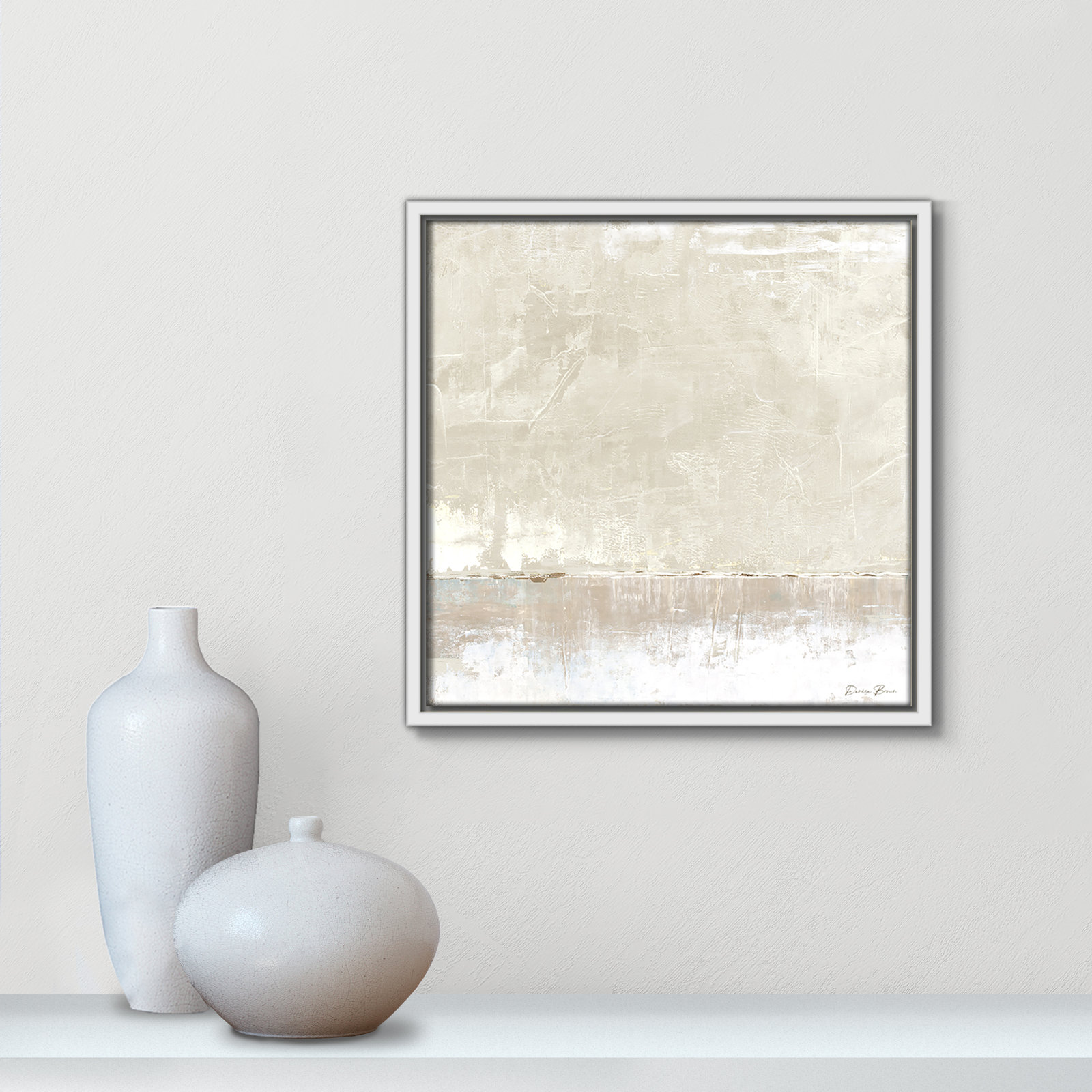 Delevan "Better Days" Print, 13.5" H x 13.5" W, White