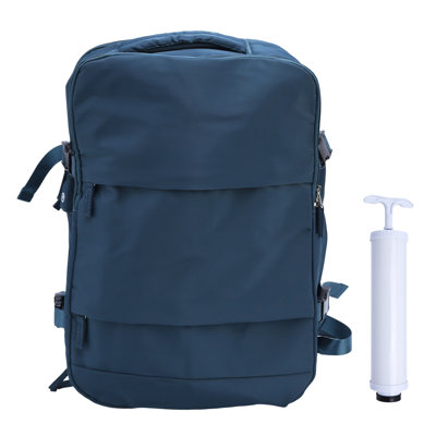 Travel Backpack with Vacuum Bag & Pump Flight Approved Carry On Backpack Travel Vacuum Backpack