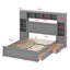 Lit en bois avec armoire-501988103