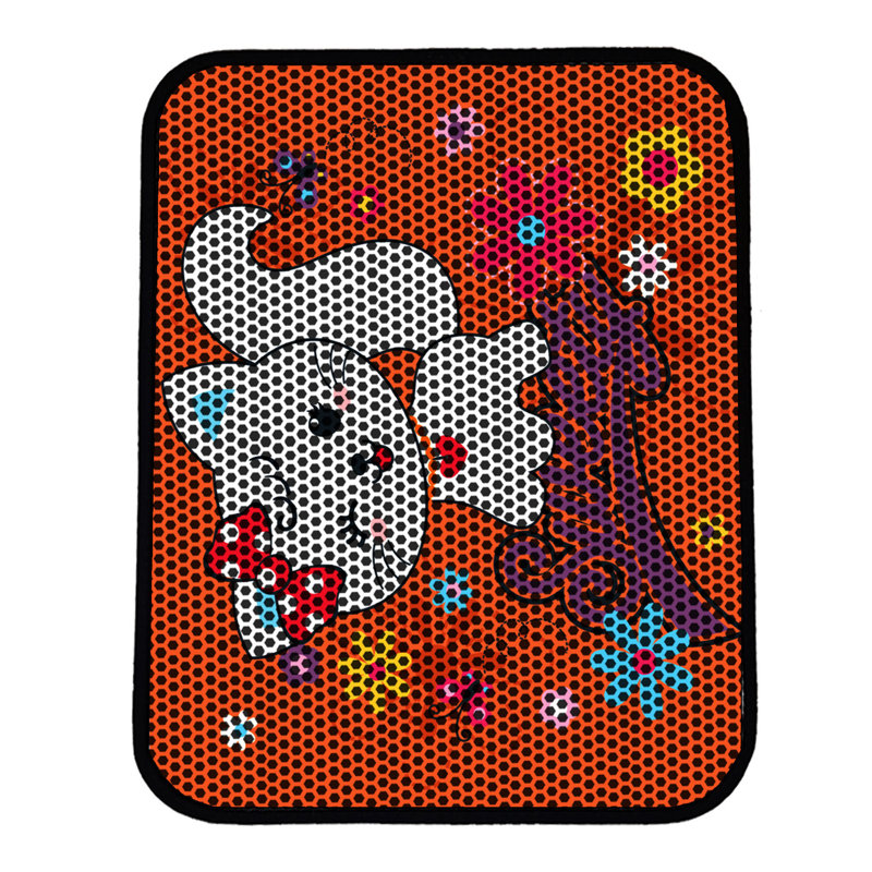 Tapis pour litière de qualité supérieure, 18 po x 24 po | 50% PVC / 50% polyester, lavable à la machine et passer l'aspirateur | Conception durable et facile à nettoyer pour les propriétaires d'animaux de compagnie | Protégez vos planchers des dégâts de la litière