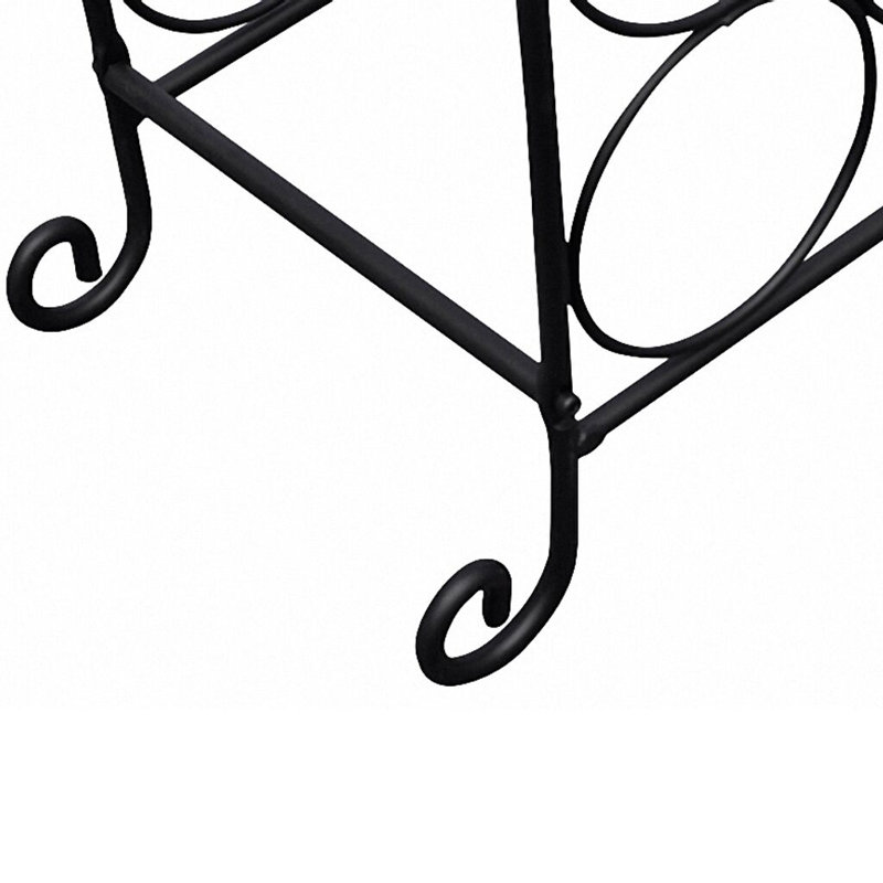 Floor Wine Bottle Rack in Black