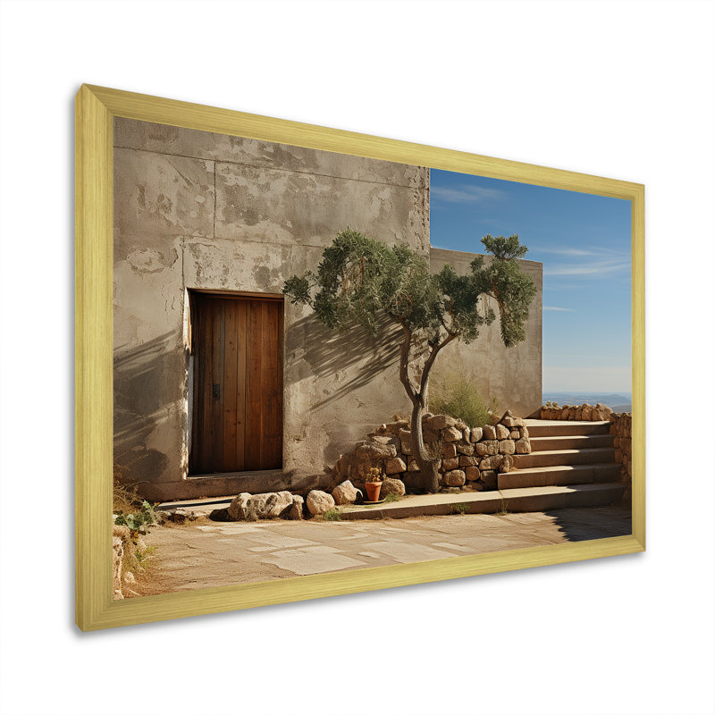 Monuments, minimalisme, photographie de paysage sur toile, Cadre doré simple, H 12 po x l 20 po x P 1 po
