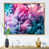 Toile avec cadre flottant or