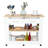 Kitchen Island with Drawer Shelves and Casters-458546702-423032431