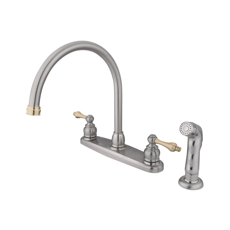 Distributeur d’eau chaud & froid avec jet latéral Victorian, Cuivre antique