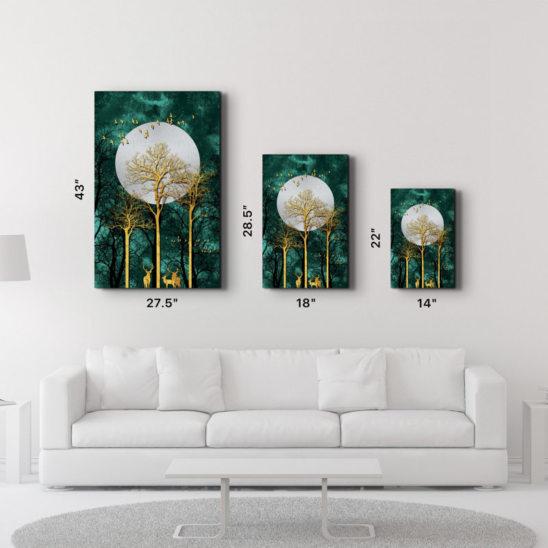 Elegant Tempered Glass Painting, 27.6 x 43.3 Inches | 100% Tempered Glass, Thickness: 0.16 Inches | UV Printed Artwork, Perfect for Home Decor & Modern Interiors, Stunning Visuals for Any Room