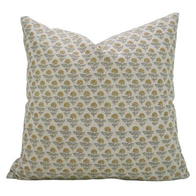 Housse de coussin fabriquée à la main Fab divine 12 x 20 pouces - Gul Mohar