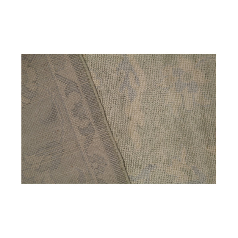Hand-Knotted High-Quality Green Area Rug