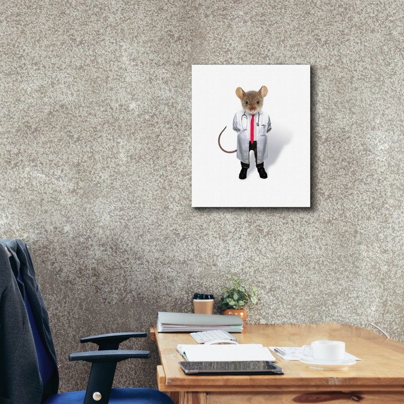  «Mouse Doctor» par John Hovenstine, art mural sur toile, 20 po x 24 po
