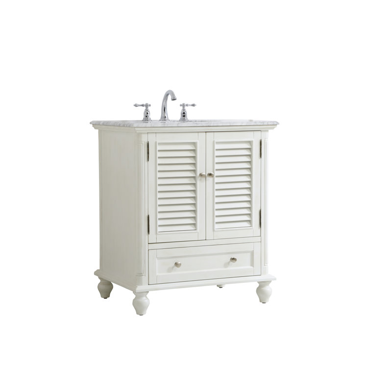 Ensemble de meuble-lavabo simple 30 po Hansford, Blanc