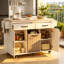 Îlot de cuisine avec armoire de rangement pour poubelle-130184939