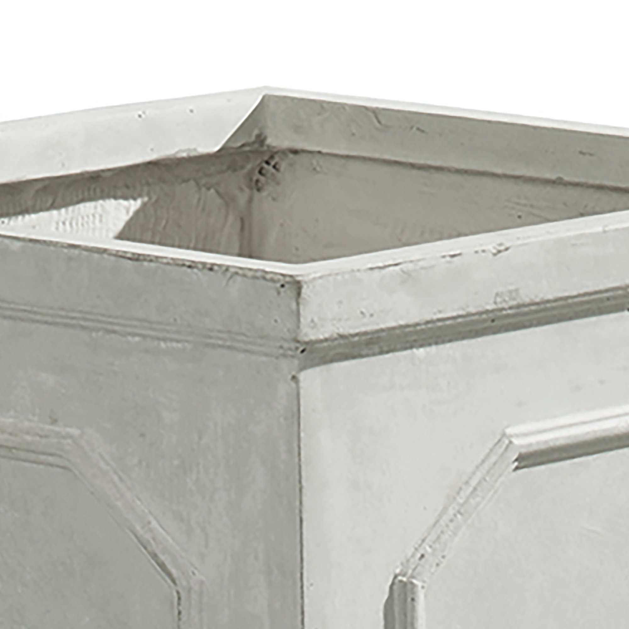 Coterie Vivero Fibreclay Chelsea Planter Box, 21.5'' H x 21.5'' W x 21.5'' D, Sand