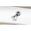 Table de chevet 3 tiroirs Jenafer en chrome