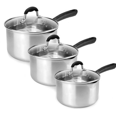 2.6L Stainless Steel Saucepan Set