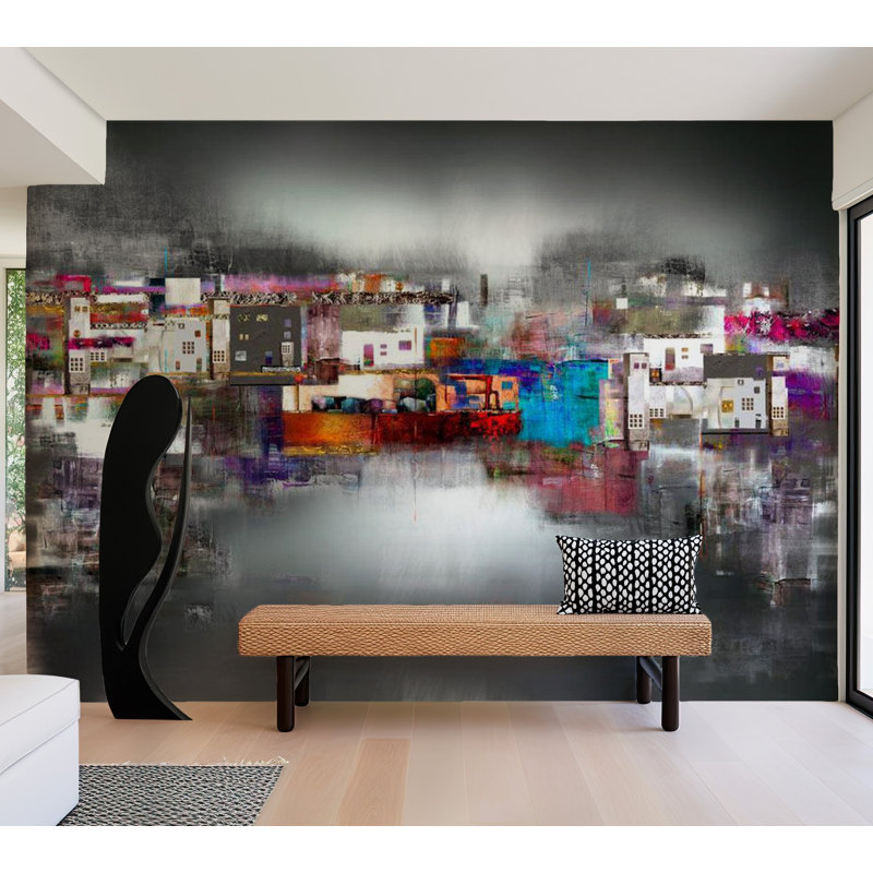 Abstract Wall Mural, 82" L x 118" W