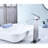 Brushed Nickel Waterfall Spout Bathroom Shower Faucet, Stainless Steel, High-Performance Single Handle Vanity Sink Rust,-128724173