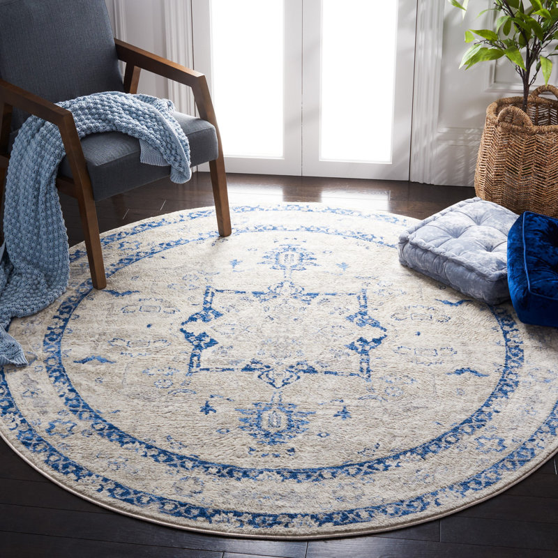 Brentwood Performance Oriental Rug, Round 6'7"