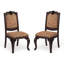 Chaise d'appoint Amalah en cerisier brun
