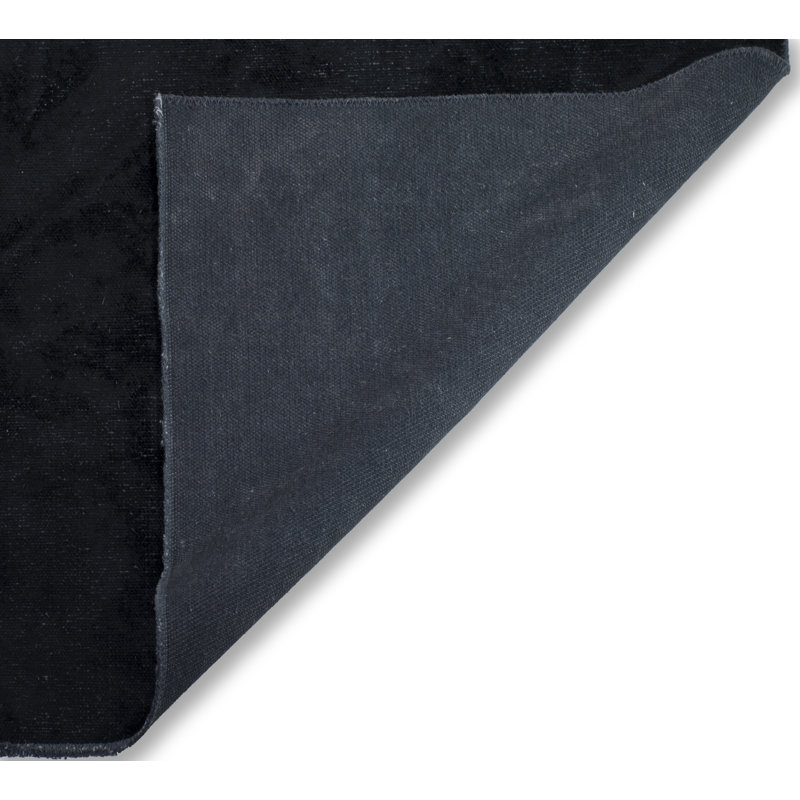 Tapis noir à tissage plat abstrait Rapture, Rectangle 7 pi 10 po x 11 pi 2 po