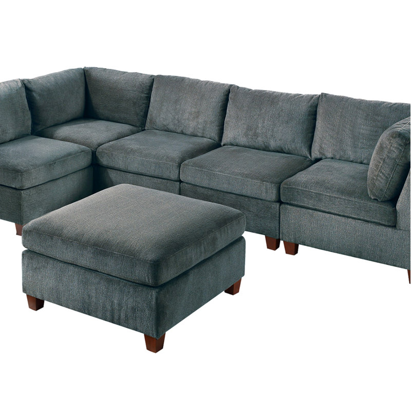 MODULAR ENSEMBLE - Canapé modulaire en chenille 6 pièces