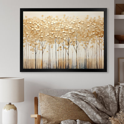 " Minimalism Golden Trees Harmony "