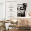 «Meditating Buddha Face», reproduction sur toile-902559355