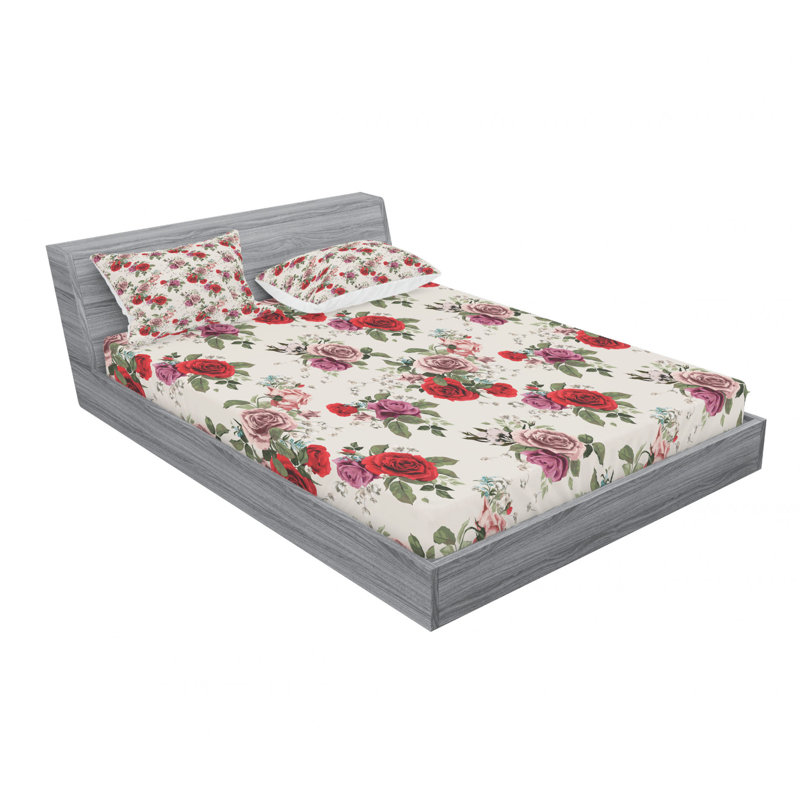 Microfiber Sheet Set, Queen Sheet Set with Fitted Sheet