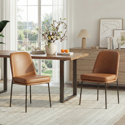Fabric Upholstered Parsons Side Chair Dining Chair