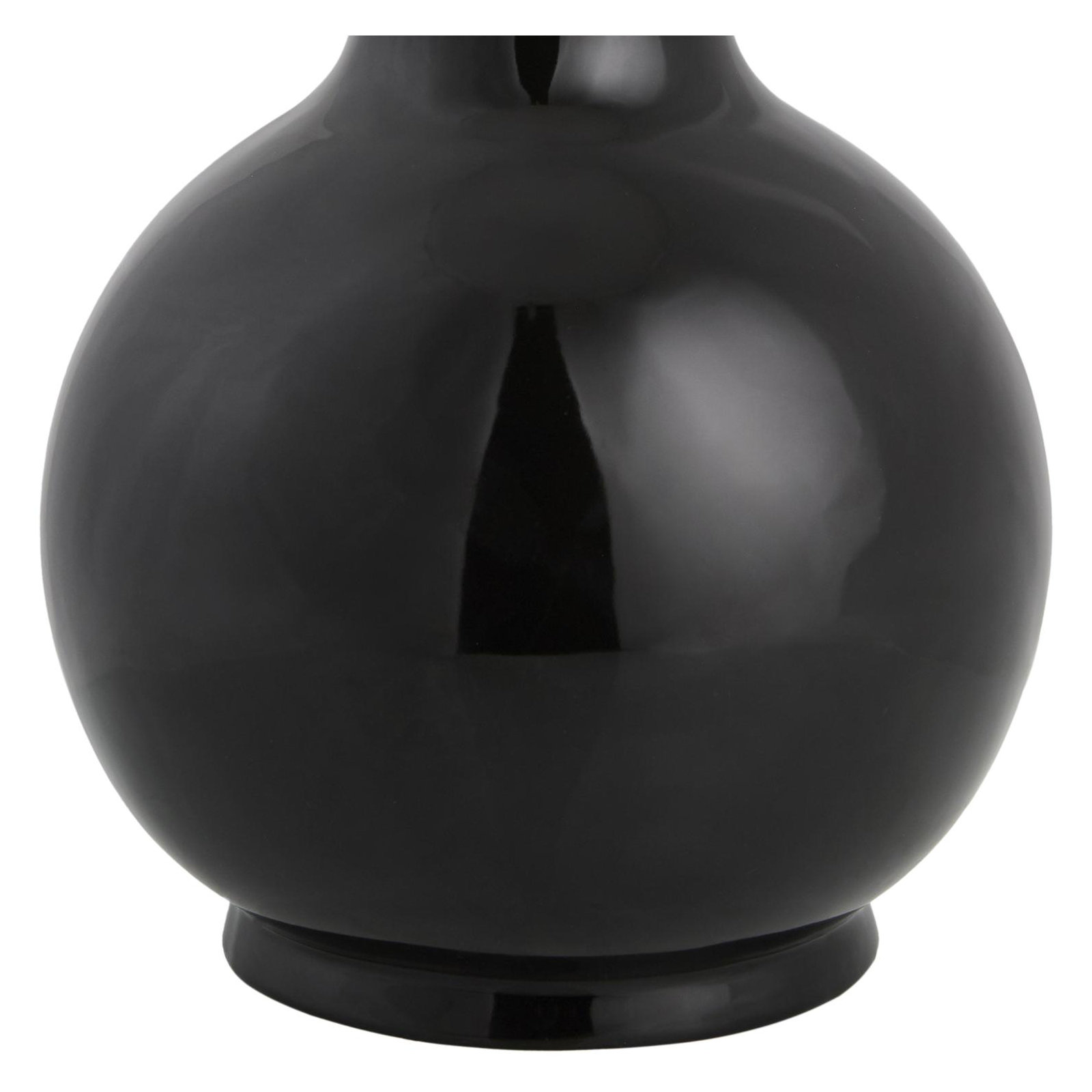 Maura Accent Table Lamp, Black, White, 22"H x 15"W x 15"D