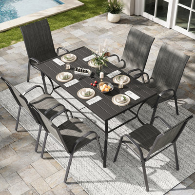 Ensemble repas extérieur pour 6 personnes Tamberly