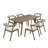 Needham Modern Dining Set, Dining Table With Chairs-1934730981-1934731003