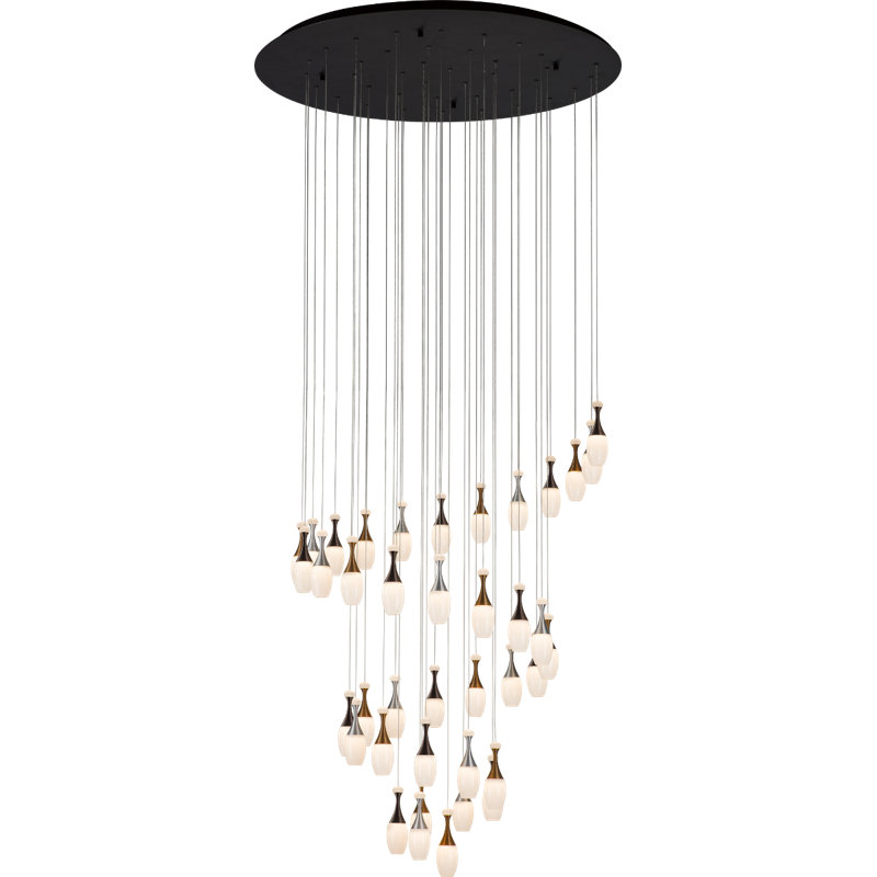 Lustre à niveaux 39 lumières DEL Haralampie