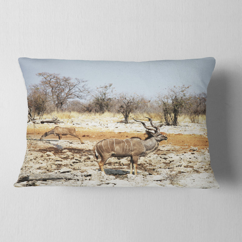 Deux oreillers intelligents dans la jungle, Rectangulaire, 12 po x 20 po