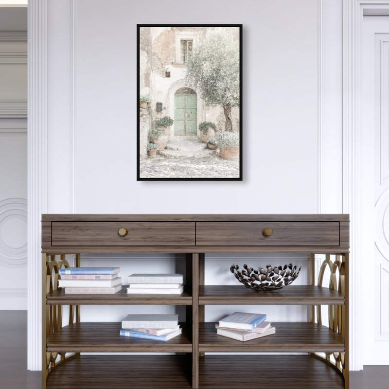 Mint Door I Canvas Architecture Print by Oliver Gal, Black Frame, 10 x 15, 10"H x 15"W, Gallery Wrapped