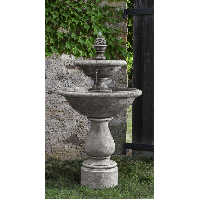 Charente Floor Fountain, Graystone